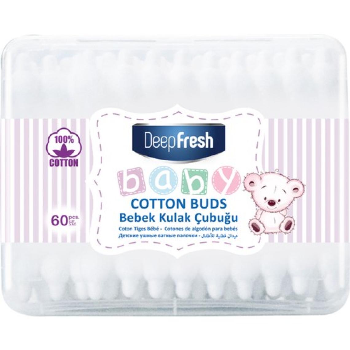 Deep Fresh Bebek Pamuklu Kulak Temizleme Çubuğu 60 Adet