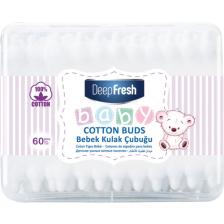 Deep Fresh Bebek Pamuklu Kulak Temizleme Çubuğu 60 Adet