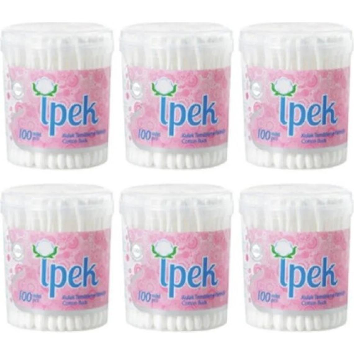 İpek Kulak Temizleme Pamuğu / Çubuğu 100 'lü 6 Paket