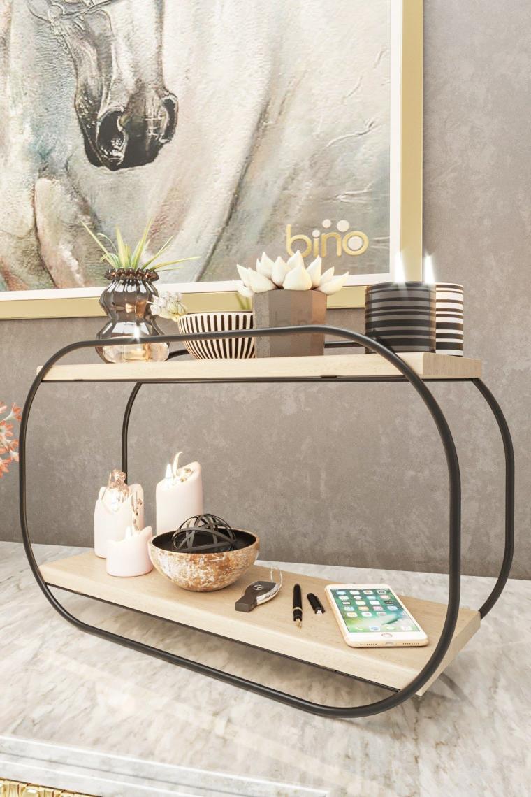Çok Amaçlı Banyo Düzenleyici Oval Raf Ahşap Masaüstü Banyo Mutfak Rafı Takı Ve Makyaj Organizeri