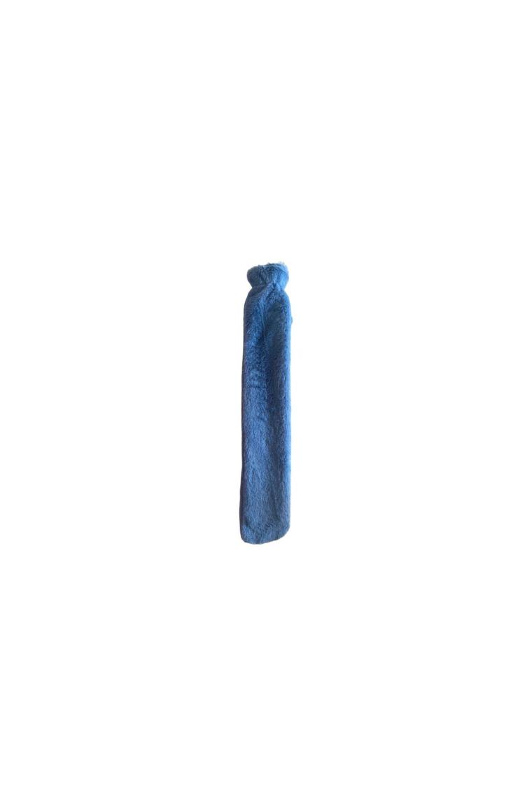 Bosphorus Sıcak Su Torbası Boyun ve Omuz Icın  Uzun Peluş Mavi Ponponlu 2lt Termofor 75X13CM