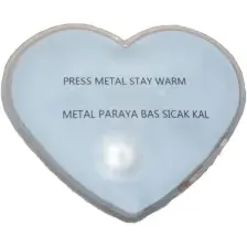 Bosphorus Kalpli Geyikli Cep Sobası - El Isıtıcı - Sıcak Su Torbası Pvc Beyaz  9 cm