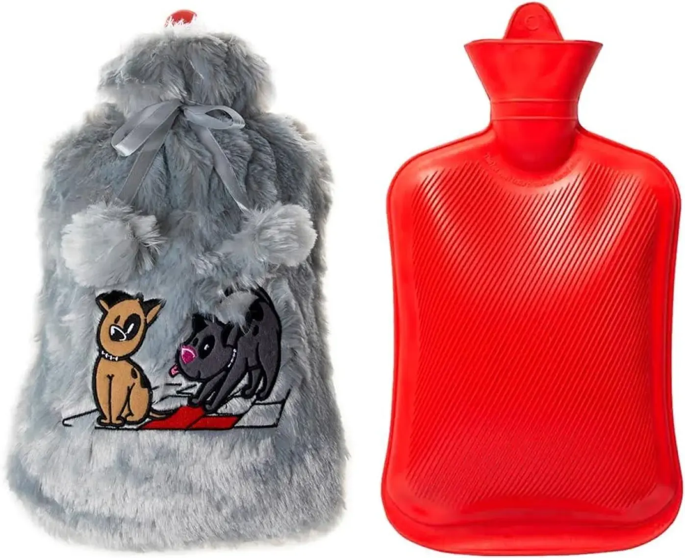 Biggdesign Dogs Gri Peluş Sıcak Su Torbası