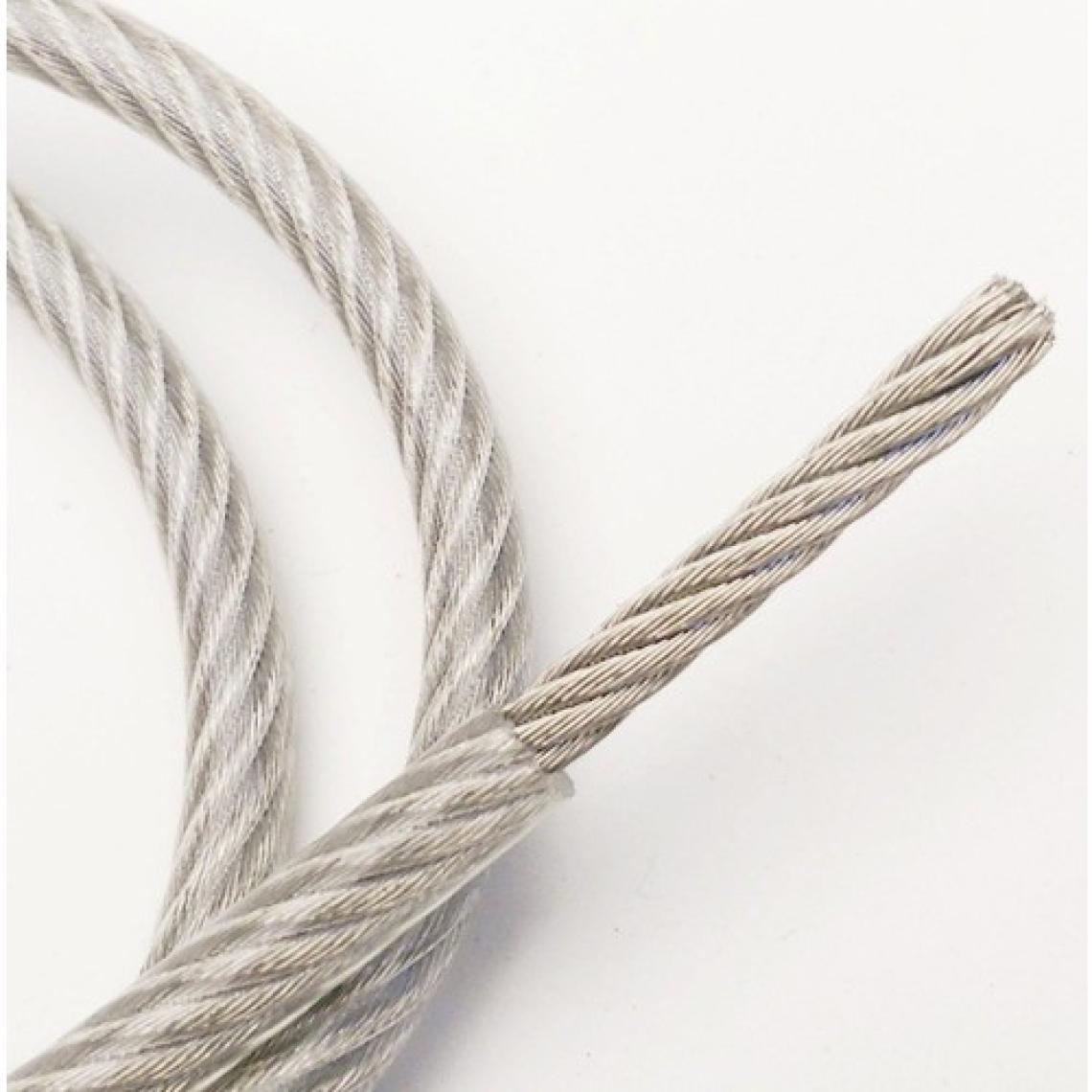 adelinspor PVC Kaplı Çelik Halat İzoleli İç 4 x 6 mm x 20 m