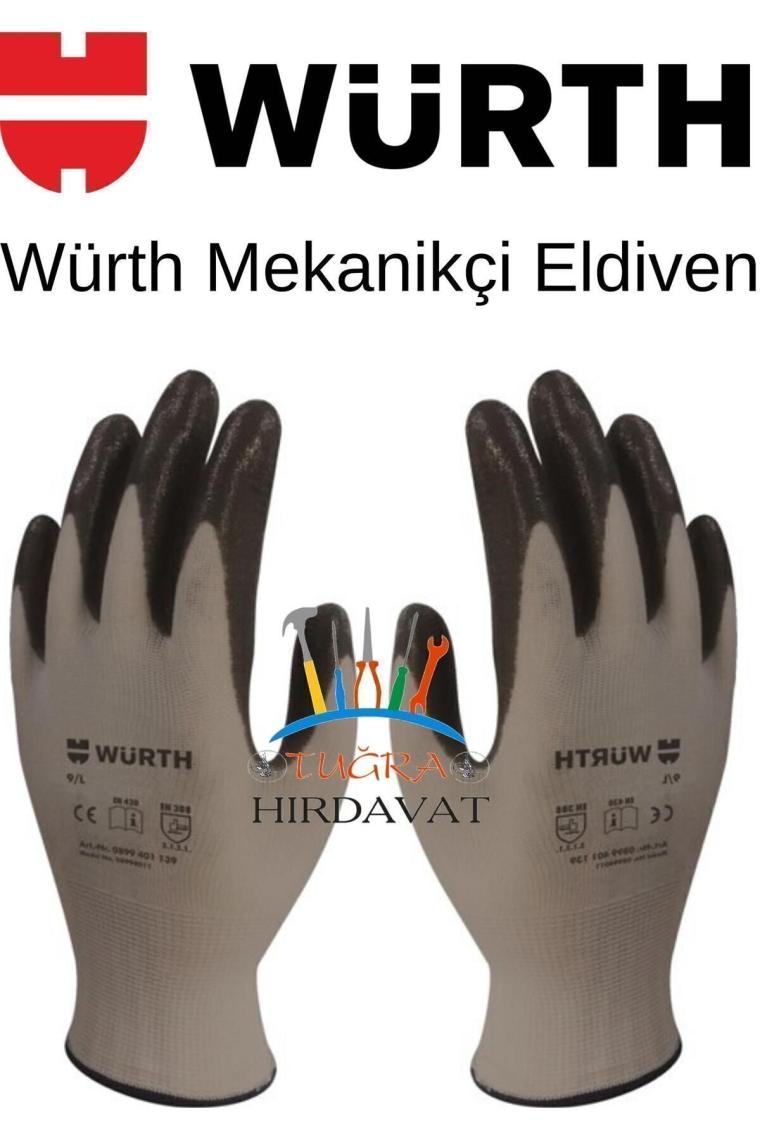 İş Güvenliği Eldiveni Mekanikçi Siyah No:10