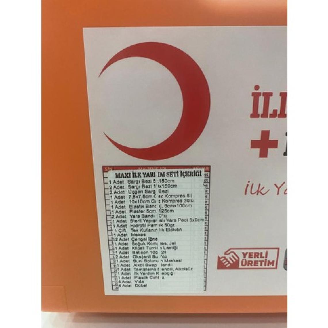 Maxi Ş Güvenliği Yönetmeliğine Uygun Iş Yeri Ilk Yardım Çantası, Ilkyardım Seti ,ecza Dolabı