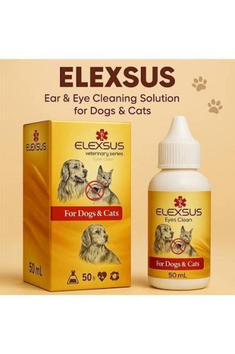Elexsus Eyes Clean Kedi Köpek Göz Temizleme Solüsyonu 50 ml