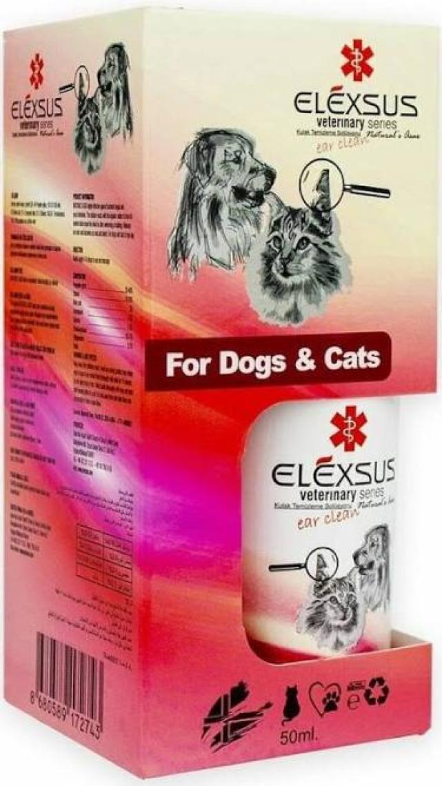 Elexsus Eyes Clean Kedi Köpek Göz Temizleme Solüsyonu 50 ml