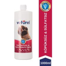 Veturel Pati Temizlik ve Koku Giderici Sprey 1000ml Kedi Tüy Köpek Pati Temizleme Köpüksüz Pati Bakım