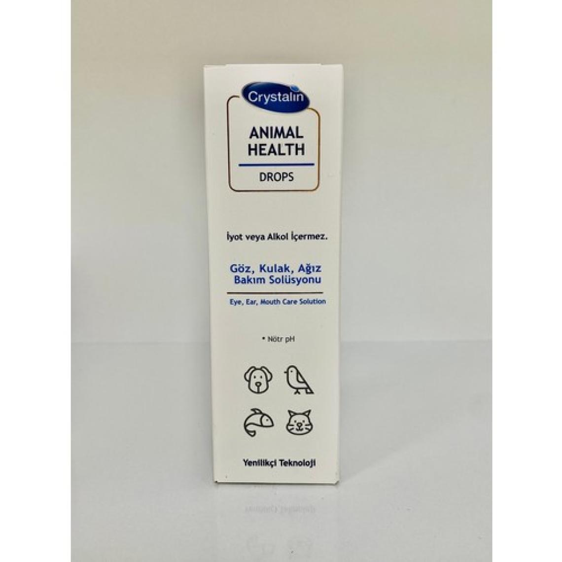 Crystalin Animal Health 100ml (2027 MİAT) Göz Kulak Ağız Bakım Solüsyonu Kedi Köpek Temizleme Solüsyonu