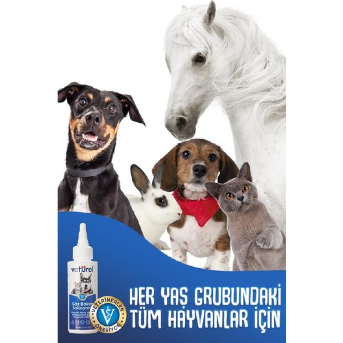 Göz Bakım Solüsyonu 2x100ml Kedi Göz Köpek Göz Temizleme Gözyaşı Lekesi
