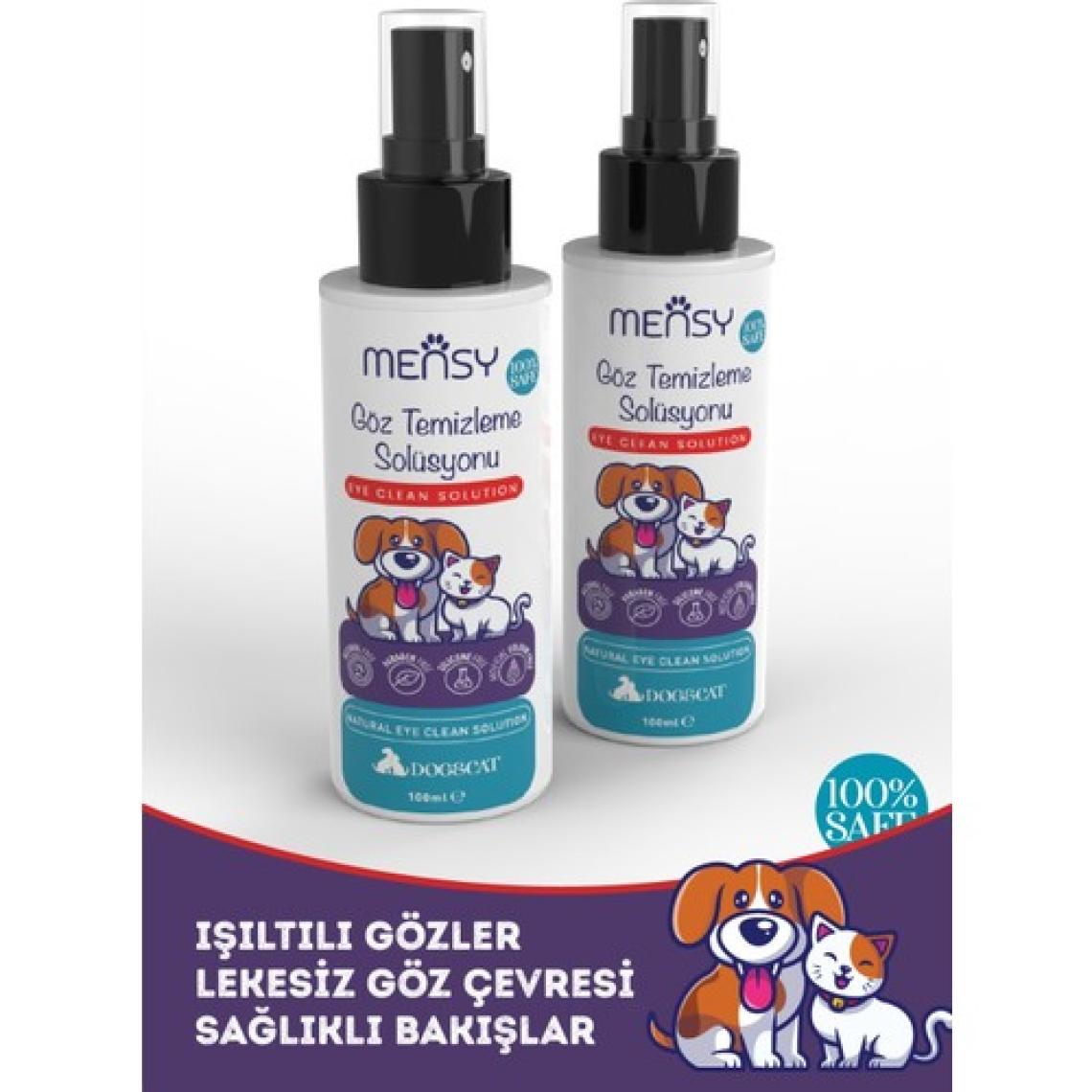 Mensy Kedi ve Köpekler Için Göz Temizleme Solisyon