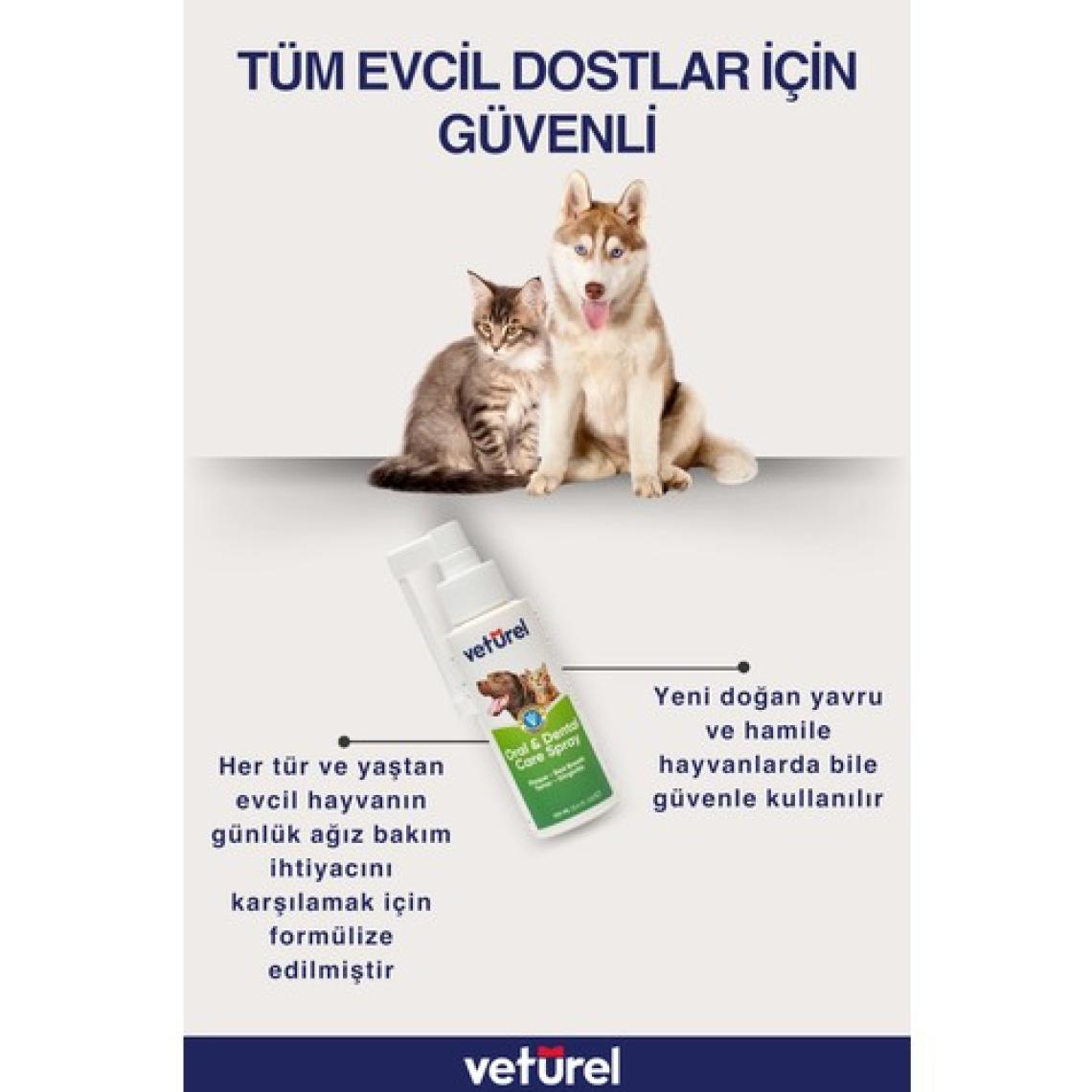 Veturel Ağız Ve Diş Bakım Spreyi 2X100Ml Kedi Köpek Plak Tartar