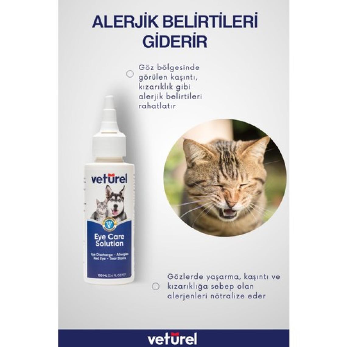 Göz Bakım Solüsyonu 100ml Kedi Göz Temizleme Köpek Gözyaşı Lekesi