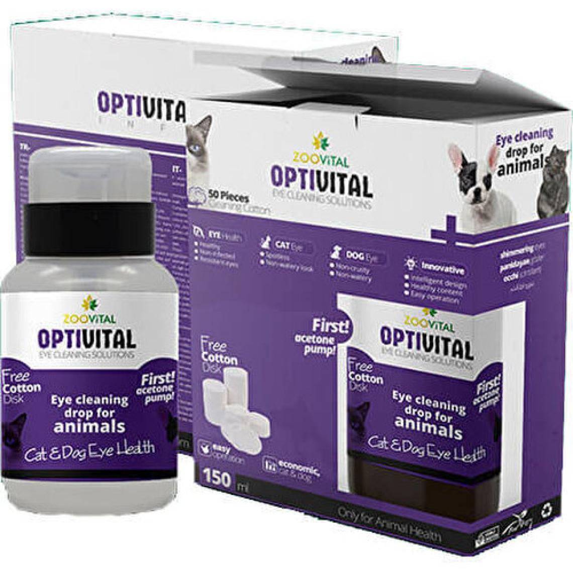 Zoovital Optival Göz Temizleme Solüsyonu 150 ml