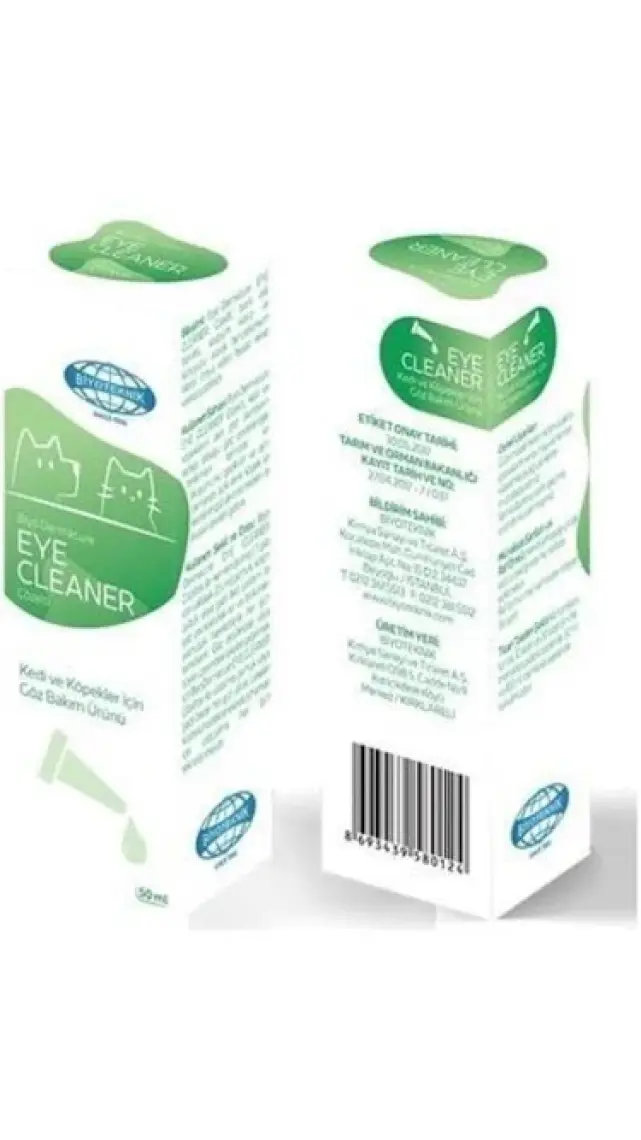 Biyoteknik Biyo-Dermacure Eye Cleaner Kedi ve Köpekler Için Göz Bakım Ürünü 50 ml