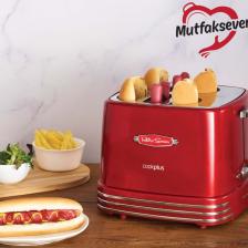 Mutfaksever 4lü Sosisli Sandviç (Hot Dog) Yapma Makinesi