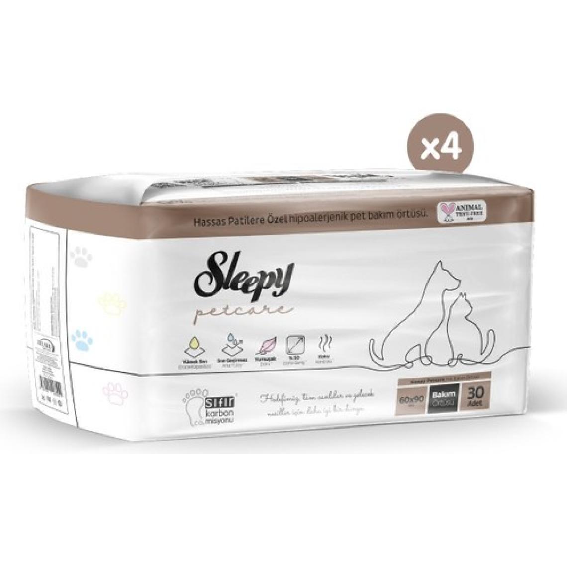 Sleepy Petcare Pet Bakım Örtüsü 60X90 cm 4X30 (120 Adet)