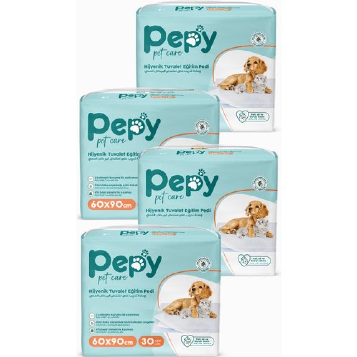 Pepy Pet Care Pepy 60X90 Cm Hijyenik Tuvalet Eğitim Pedi 30'Lu 4 Paket 120 Adet