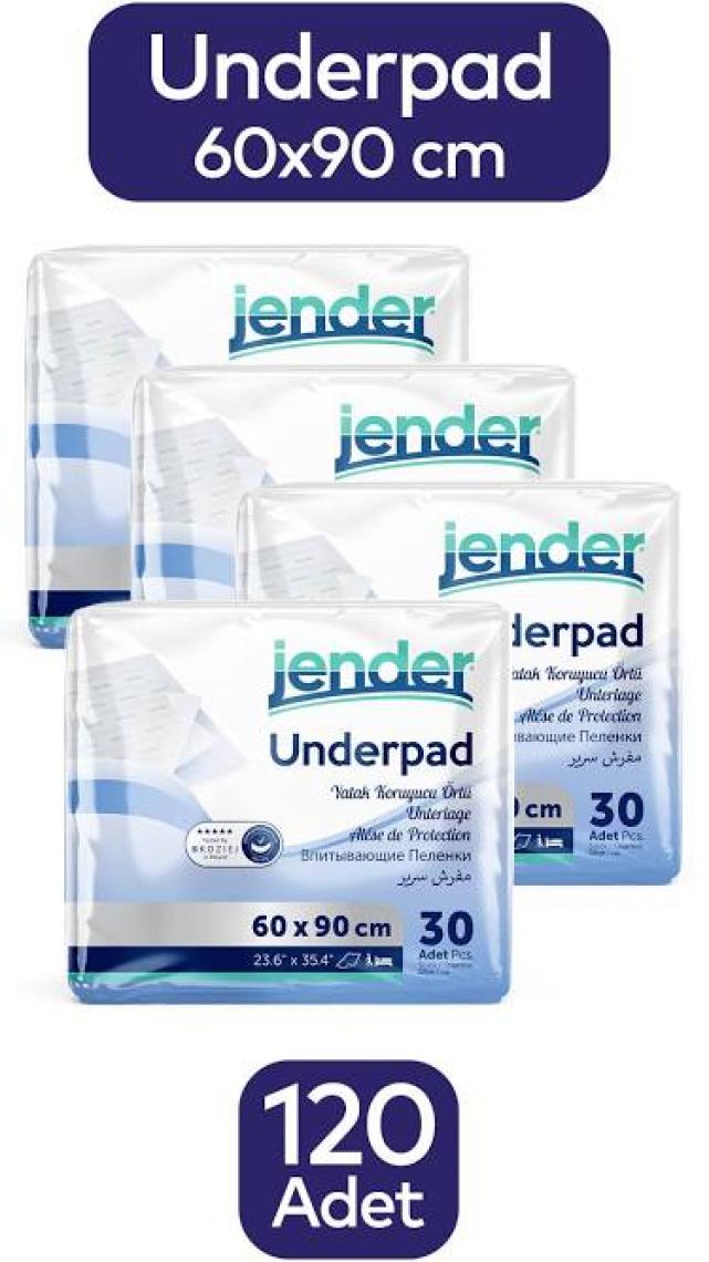 Jender 60X90 Kedi Köpek Çiş Pedi 120 Adet Çişpedi