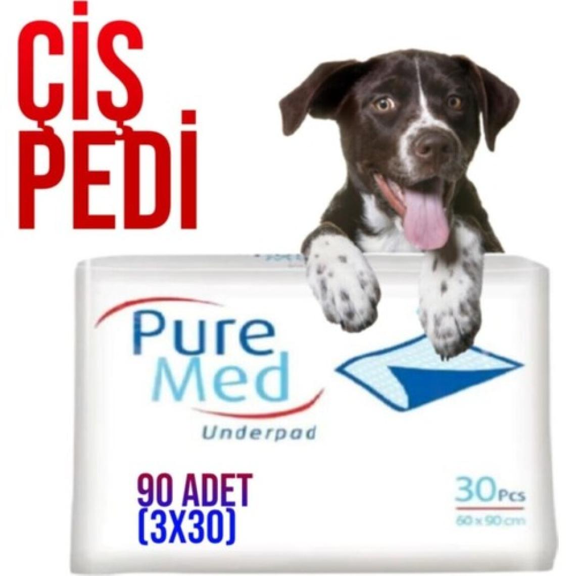 Pure Med 60X90 cm Kedi Köpek Çiş Pedi 90 Adet (3X30)