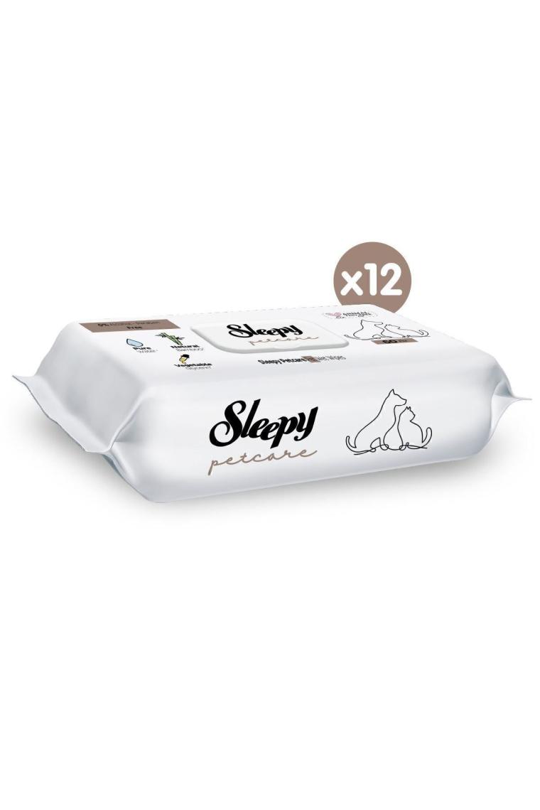 Sleepy Petcare Evcil Hayvan Islak Havlusu 12X60 Yaprak