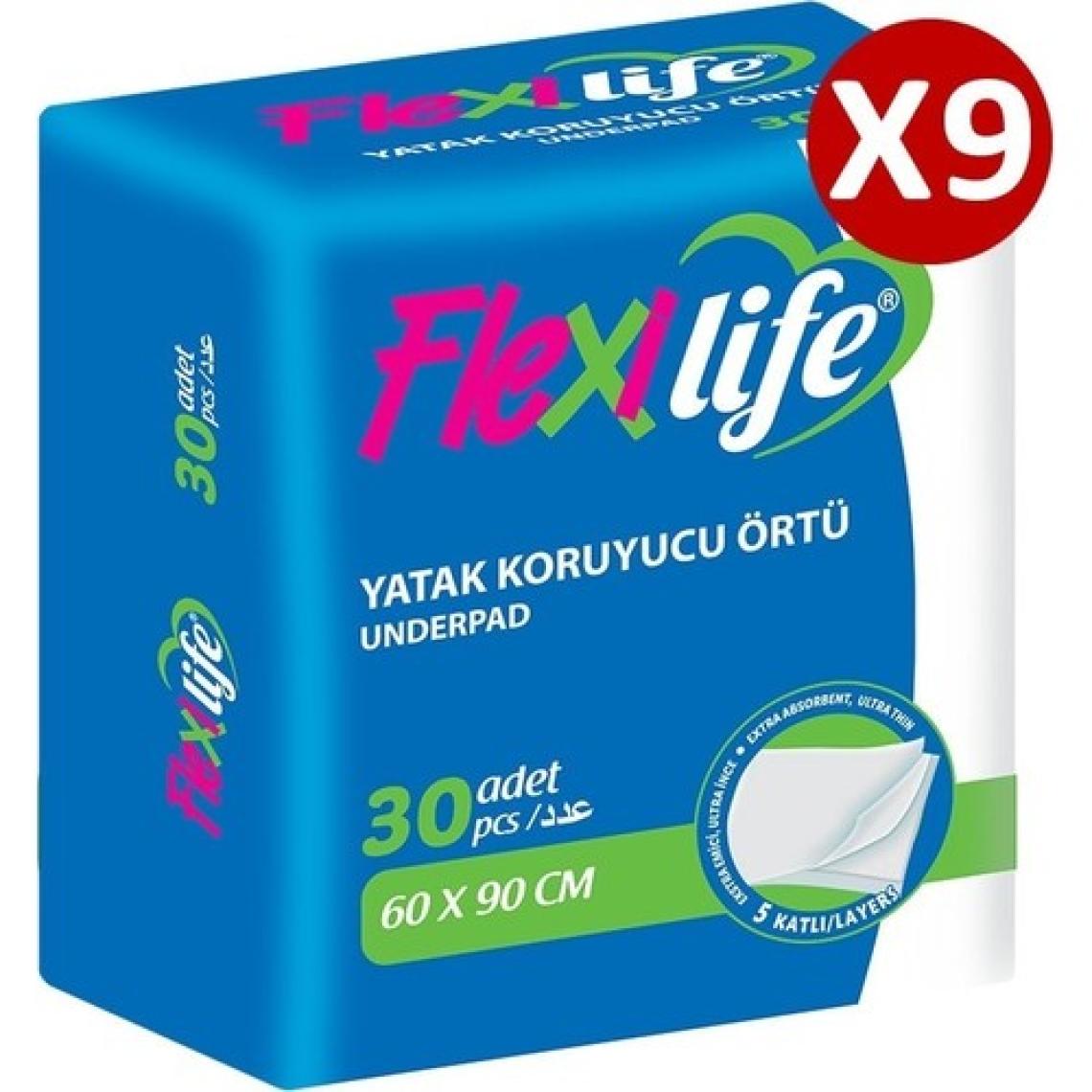 Flexilife Köpek Çiş Pedi Yatak Koruyucu 60X90CM 30LU 9 Paket 270 Adet