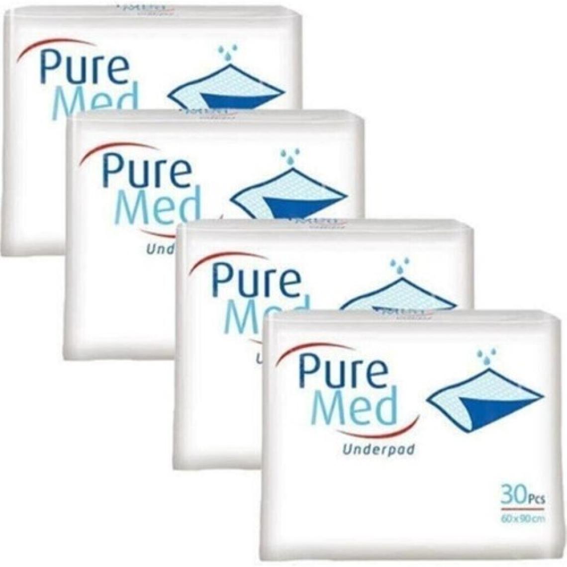 Pure Med  Köpek Çiş Pedi-Hast Altı Koruyucu Bez 60X90 30'LU(120 Adet)