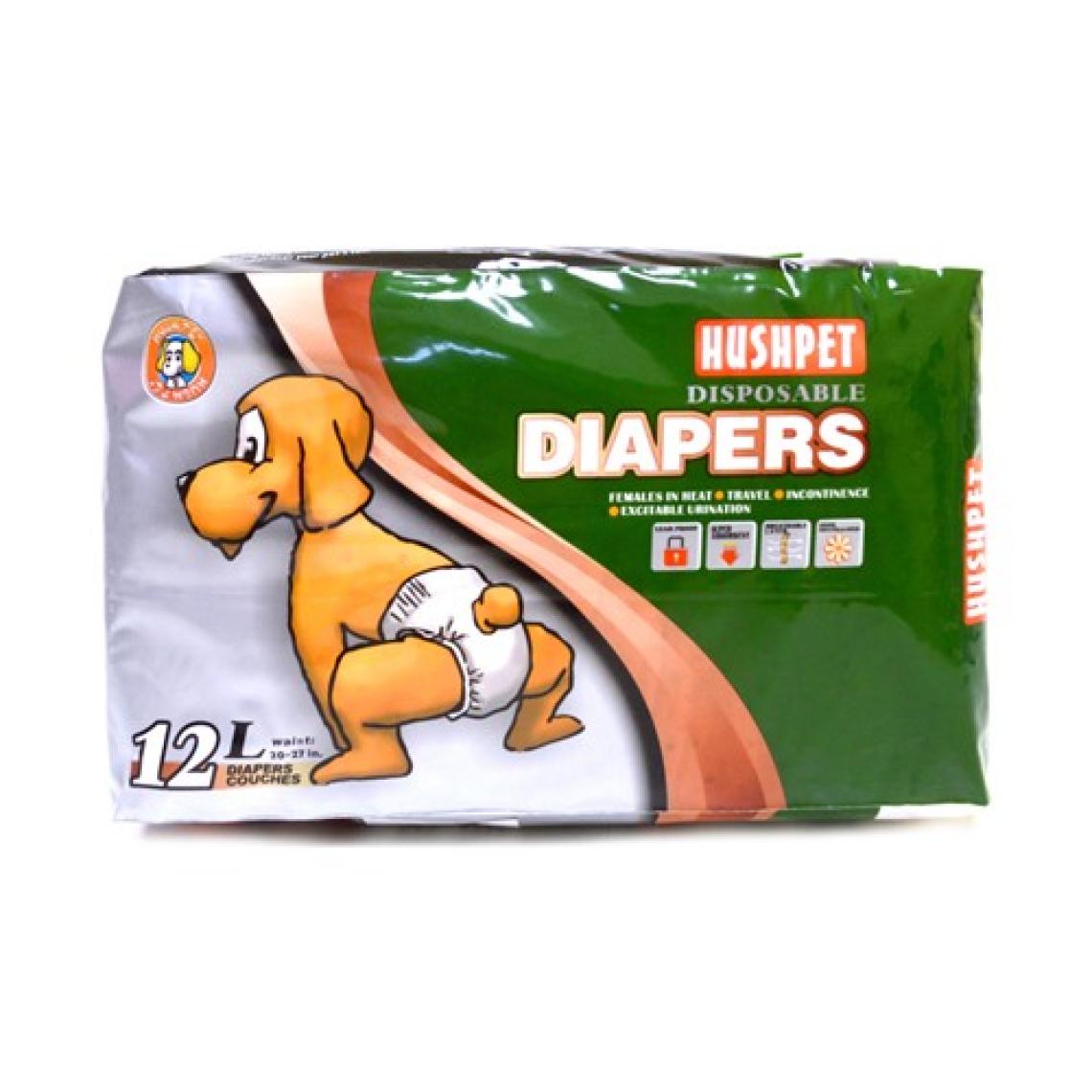 Hushpet Köpek Alt Tuvalet Bezi 12 Adet L Hush Pet Diapers Large 12'li Köpek