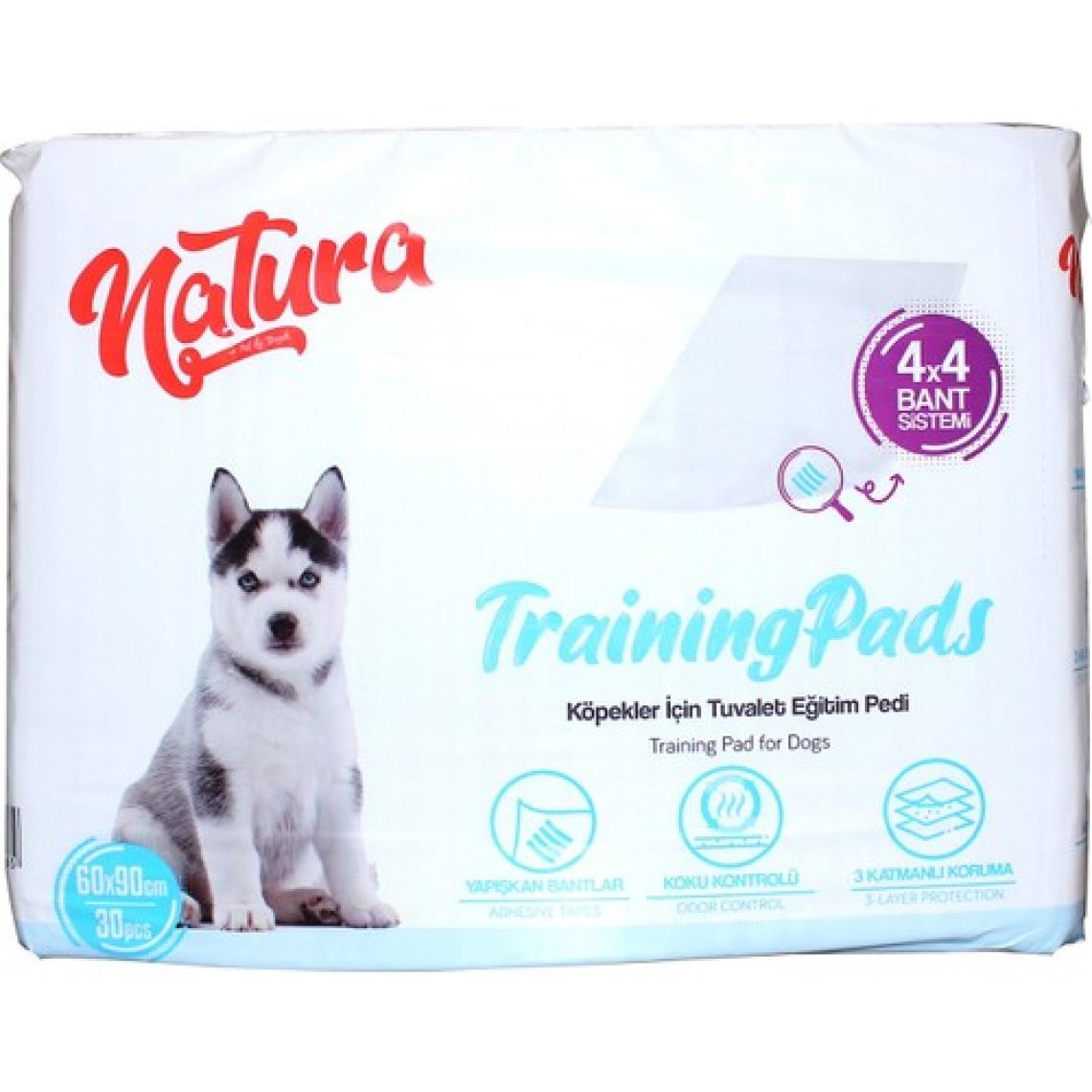 Natura Köpek Pedi (TUVALET EĞİTİM PEDİ) 60x90 Cm 30lu Yapışkanlı Çiş Pedi