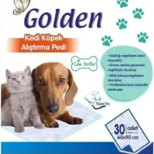 Golden Kedi-Köpek Alıştırma Pedi (30 Adet) (Kedi-Köpek Çiş Pedi)