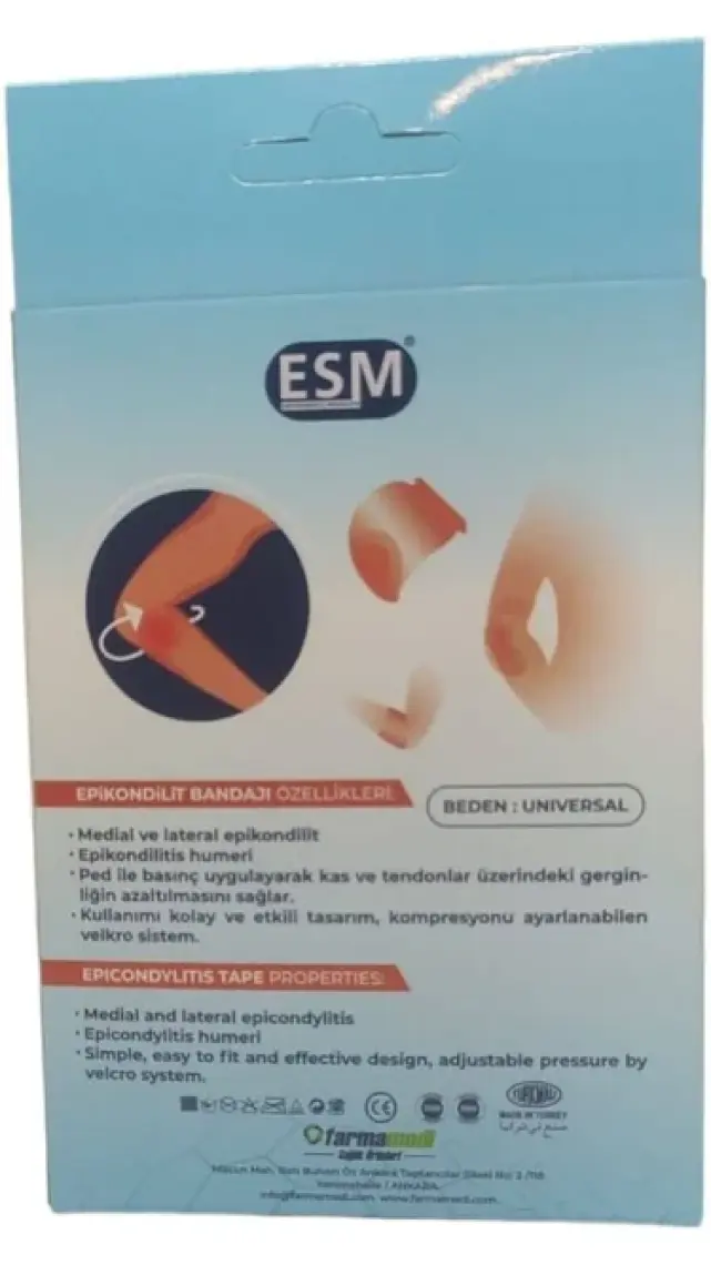 Esm Epikondilit Bandajı Tenisçi Dirsekliği