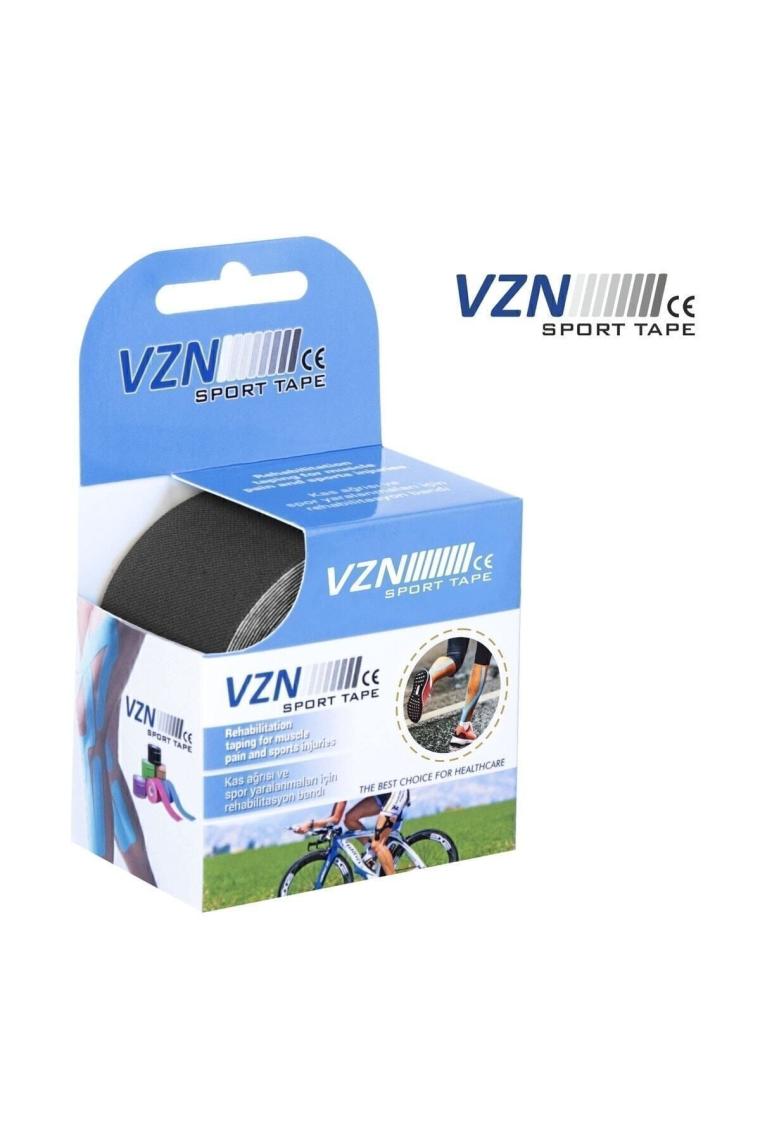 Vzn Sporttape Siyah Kinezyo Bandı Sporcu Kas Bandı 5cmx5mt