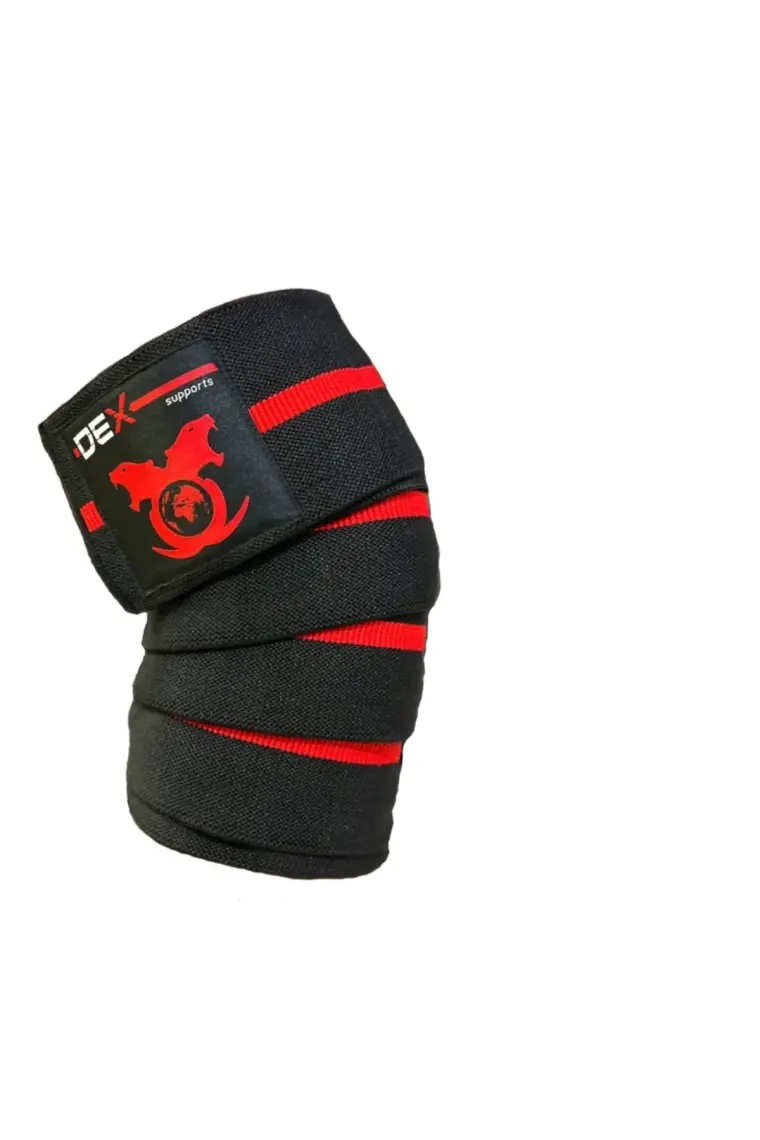 Dex Supports Fitness Spor Dizlik ,  Knee Wraps Diz Bandajı 2’li Paket