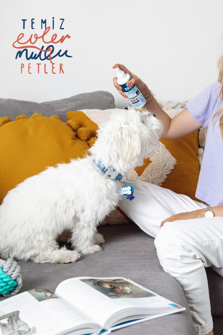 Kedi & Köpek Kuru Şampuan Sprey - Beyaz Sabun Kokusu - Hipoalerjenik - 150 Ml