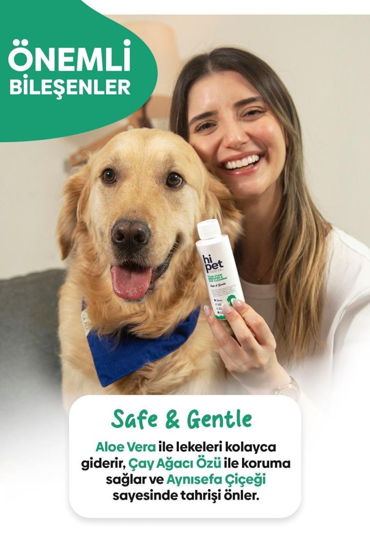HiPet Köpek Göz Çevresi/ Gözyaşı Lekesi Temizleme/ Kulak Temizleme Solüsyonu 120 ml