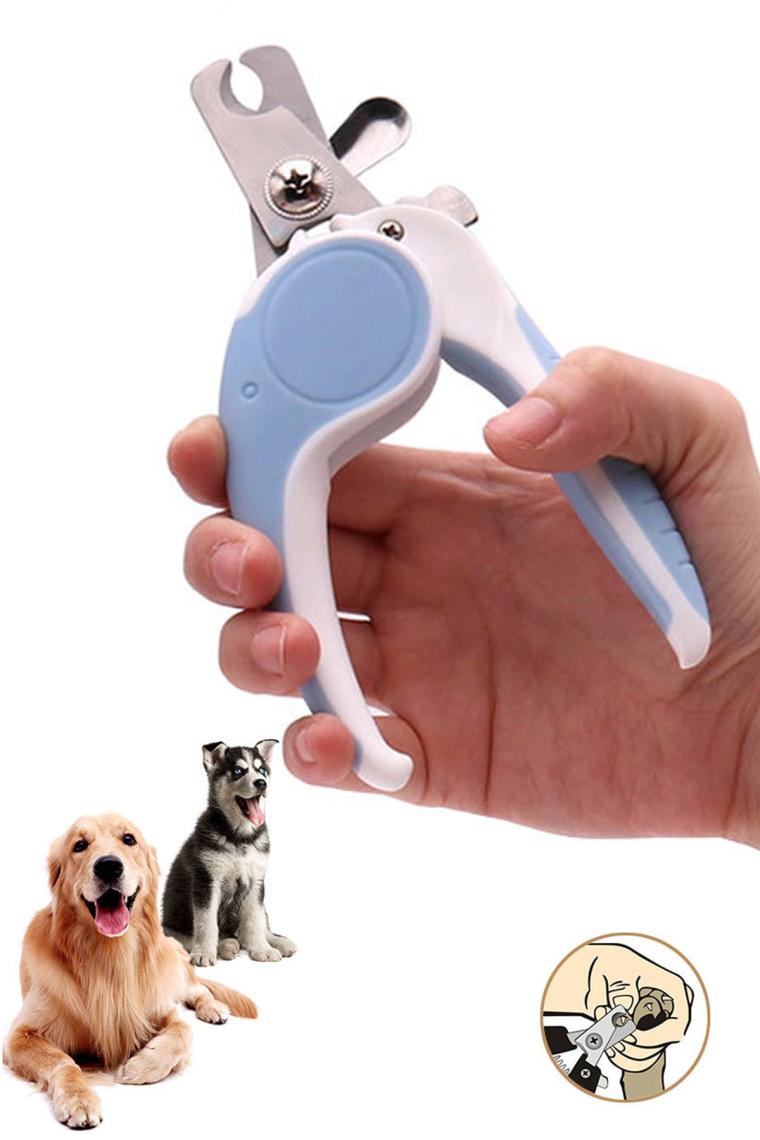 Wf Çelik Uçlu Mavi Kedi Köpek Büyük Tırnak Makası