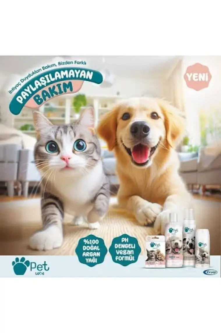Pet Love Köpekler Için Tüy Bakım Yağı 5x4 ml 100% Doğal Argan Yağlı