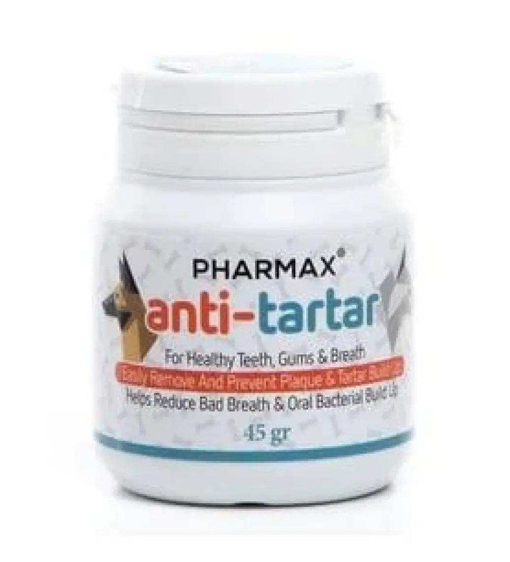 Pharmax Anti-Tartar Toz Kedi, Köpek Diş Taşı Giderici 45 gr