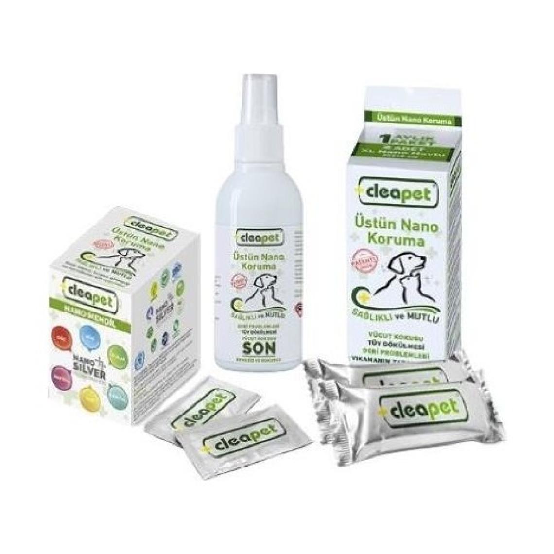 Cleapet Köpek Maxi Sağlık 1Kt Havlu + 1Nano Sprey 150 ml + 1Kt Nano Mendil