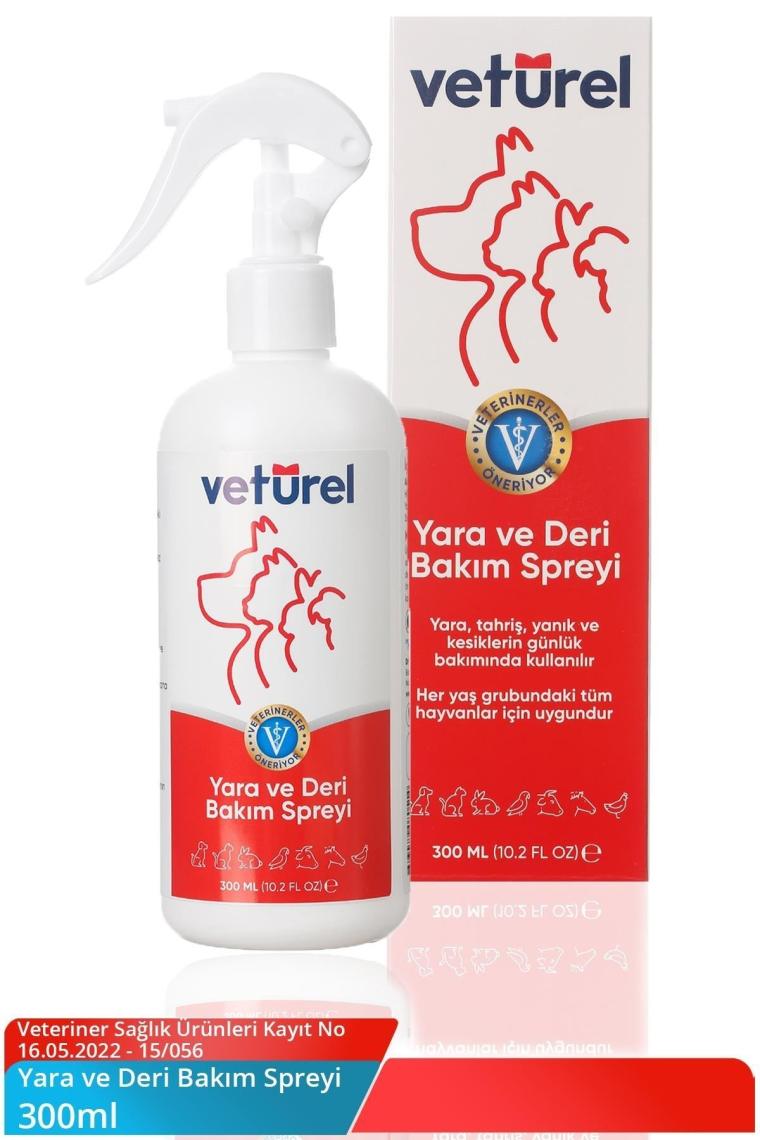Kedi Köpek Yara Deri Günlük Bakımı Saf Hipokloröz Yanık Kızarıklık Tahriş Hot Spot Yara Spreyi 300ml
