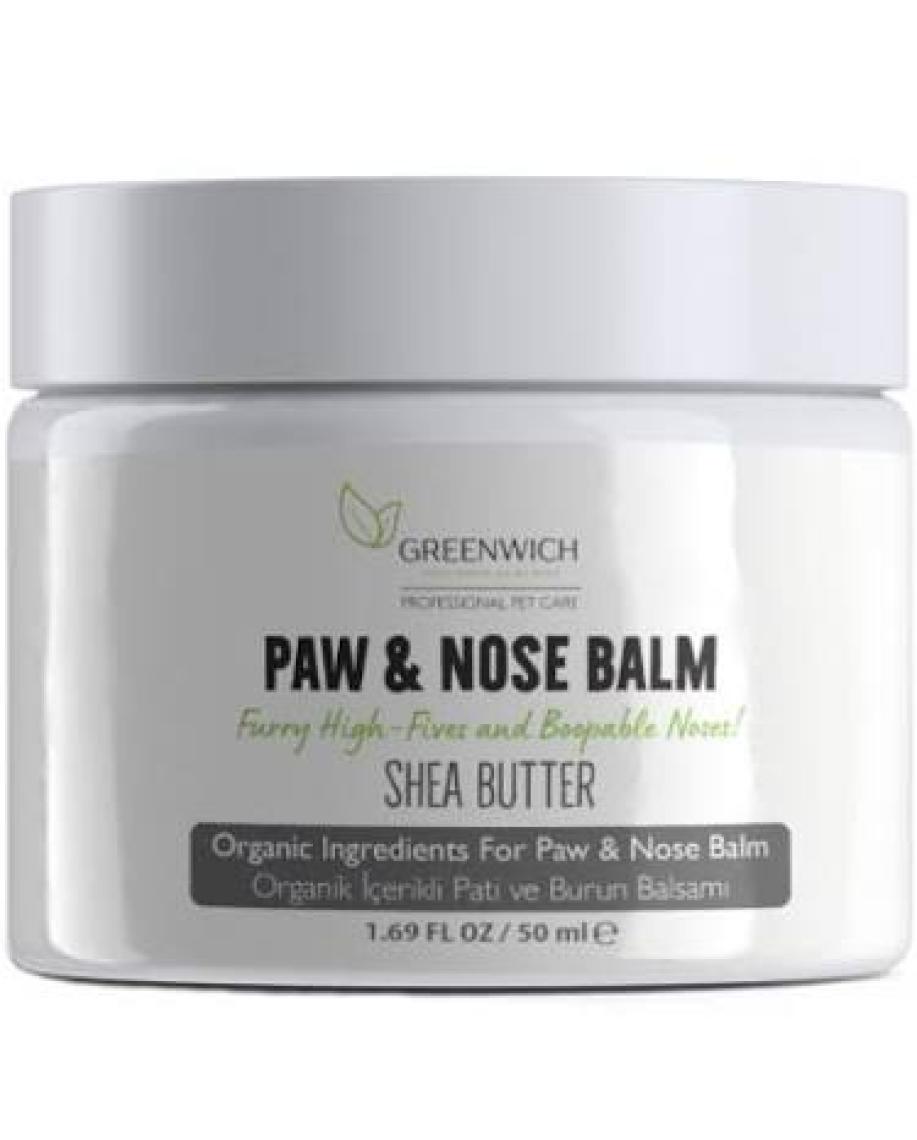 Greenwich Pati Burun Balm 50 ml | Nemlendirici Çatlak Onarım Kremi | Doğal Organik Içerik | Kedi Köpek
