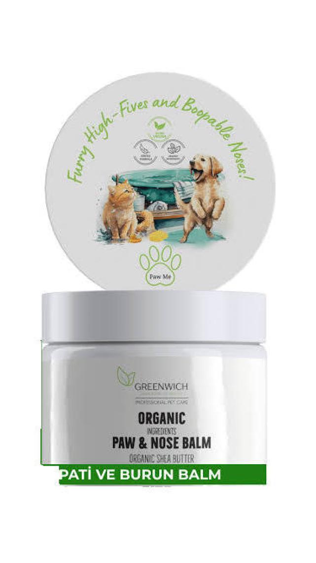 Greenwich Pati Burun Balm 50 ml | Nemlendirici Çatlak Onarım Kremi | Doğal Organik Içerik | Kedi Köpek