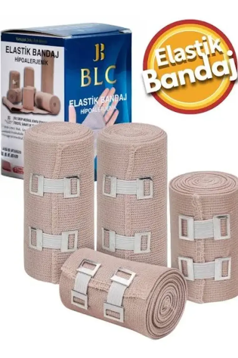 BLC Elastik Bandaj 8 cm Yüksek Kalite Elastik Bandaj