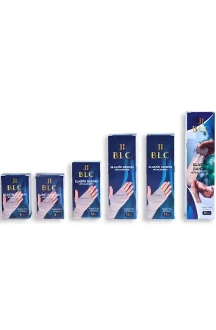 BLC Elastik Bandaj 8 cm Yüksek Kalite Elastik Bandaj