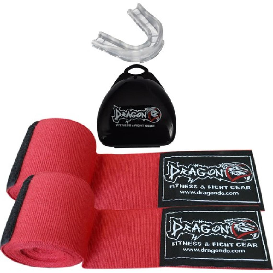 Dragon Boks Bandajı Elastik Bandaj (Çift) ve Dragon Dişlik 2'li Set