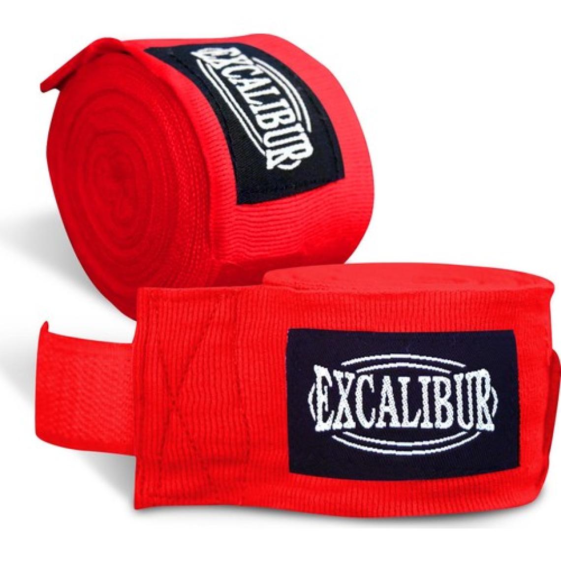 Excalibur Elastik Boks El Bandajı Kırmızı 5 mt Çift