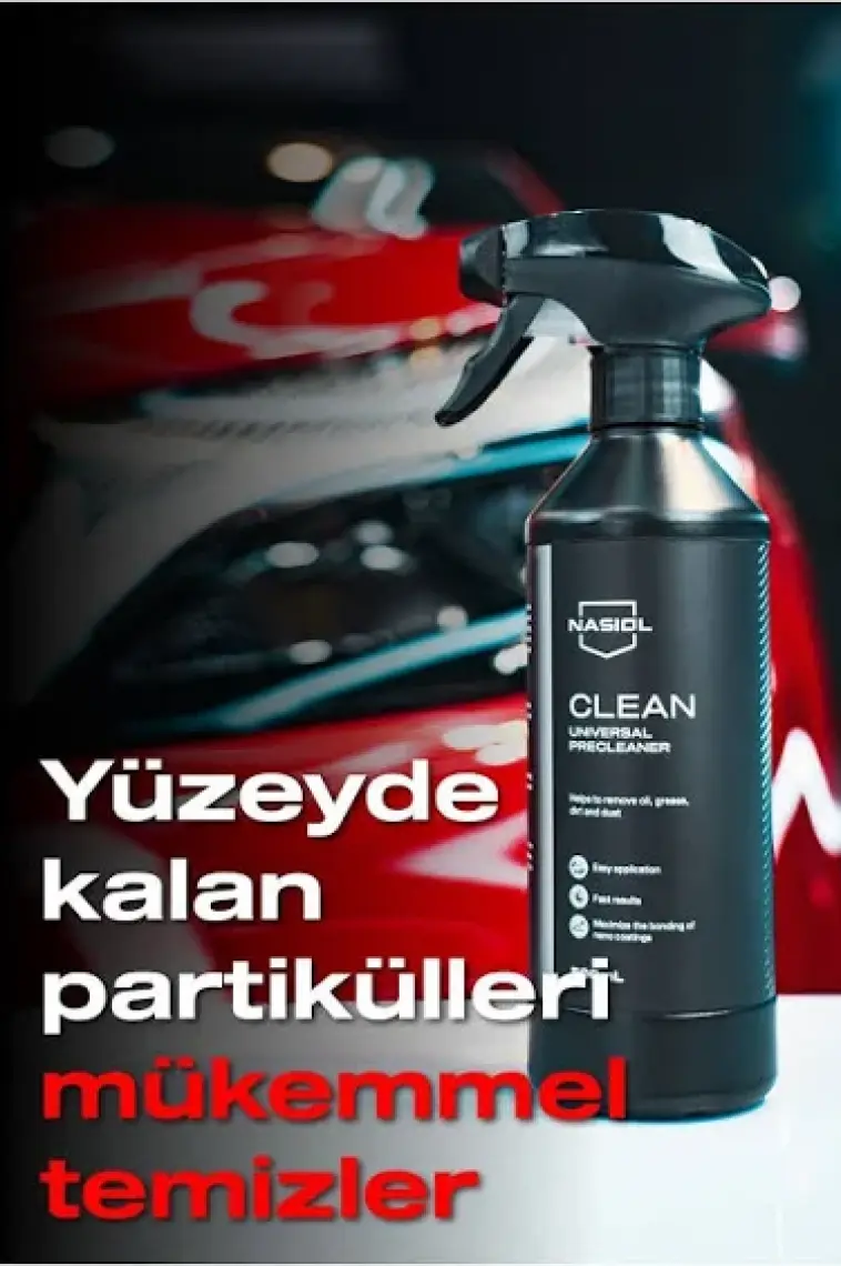Nasiol Clean Seramik Kaplama Öncesi Yüzey Temizleyici-Genel Temizleme-500ml-Araç,Ev Temizlik Spreyi