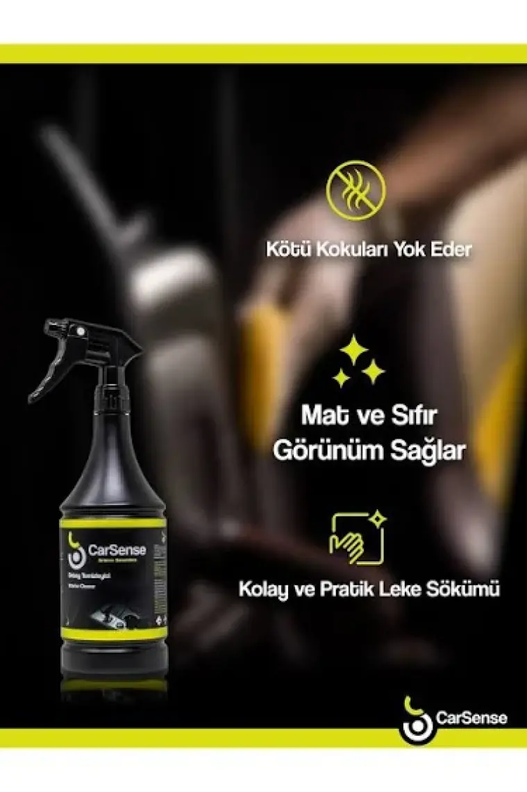 Carsense Detay Temizleyici Araç Içi Temizleyici 1000 ml + Detay Fırçası Hediyeli