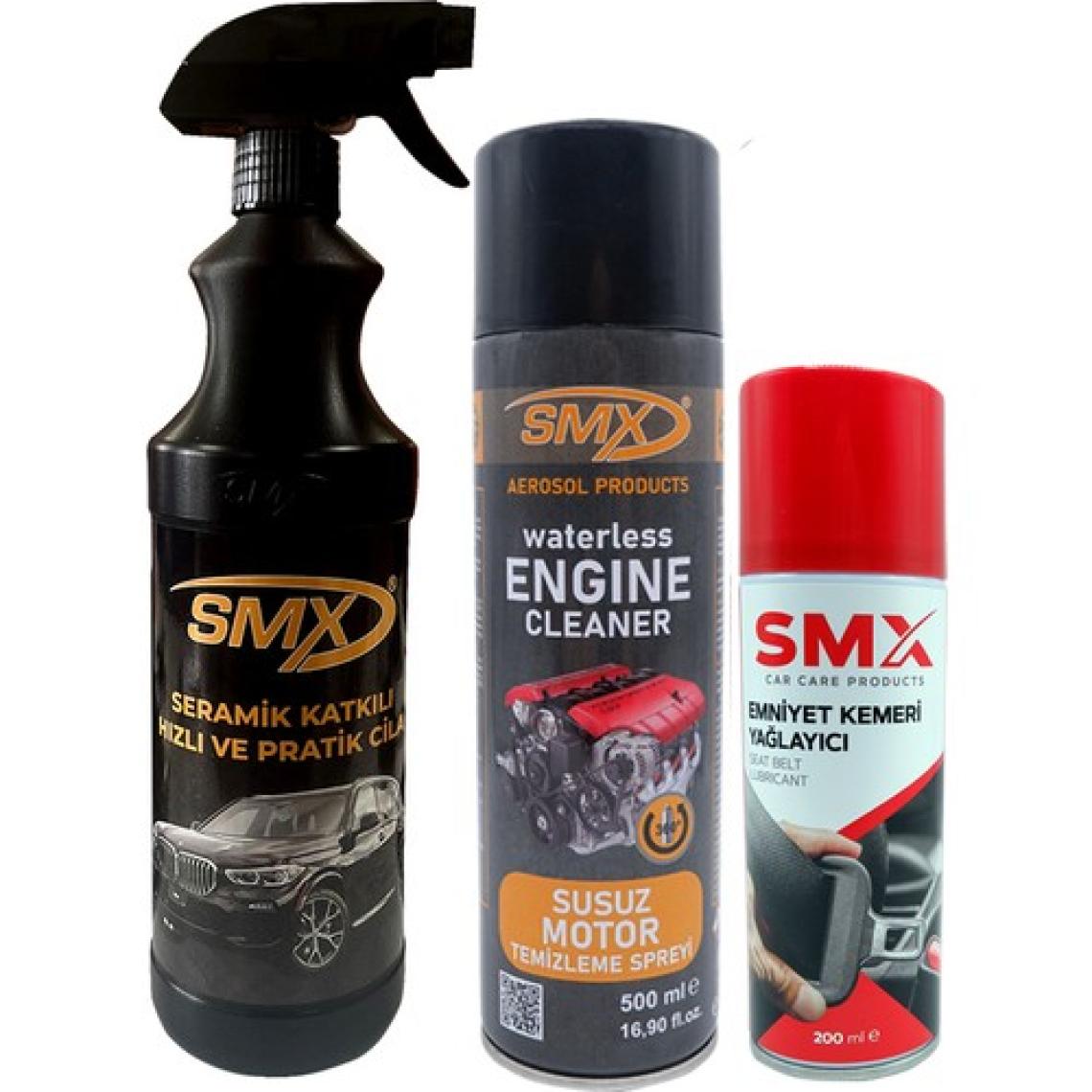 Smx Susuz Motor Temizleme Spreyi / Emniyet Kemeri Yağlayıcı / Seramik Cila / Hızlı Cila / Pratik Cila